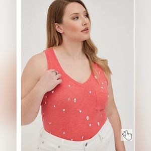NWT Torrid coral tank w/pocket Size 1